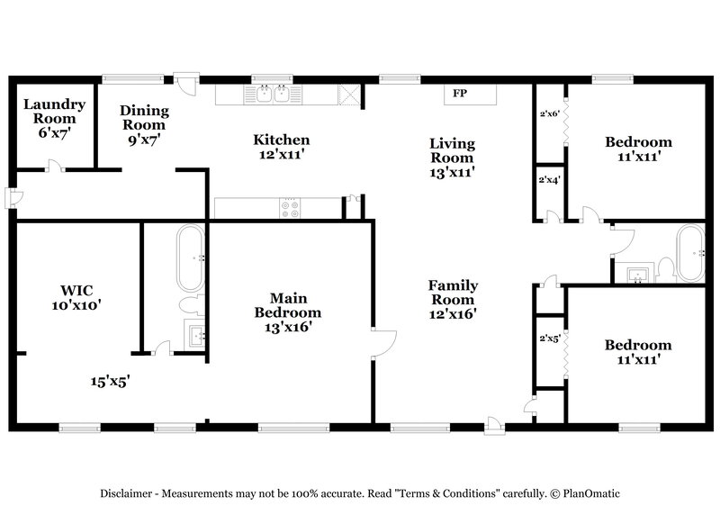 1,880/Mo, 6677 Birchwood Ter Winston, GA 30187 Floor Plan View