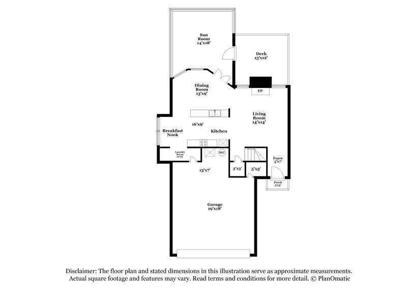 1,990/Mo, 4186 Shiloh Ridge Trl NW Kennesaw, GA 30144 Floor Plan View 2