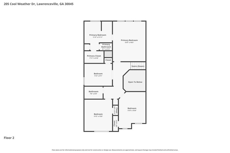 2,315/Mo, 205 Cool Weather Dr Lawrenceville, GA 30045 Floor Plan View