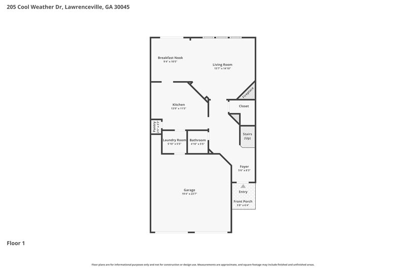 2,315/Mo, 205 Cool Weather Dr Lawrenceville, GA 30045 Floor Plan View 2