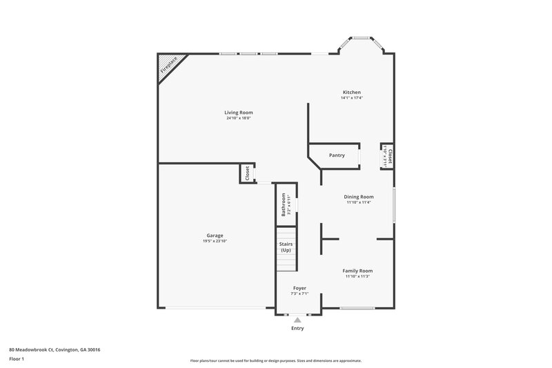 2,430/Mo, 80 Meadowbrook Ct Covington, GA 30016 Floor Plan View