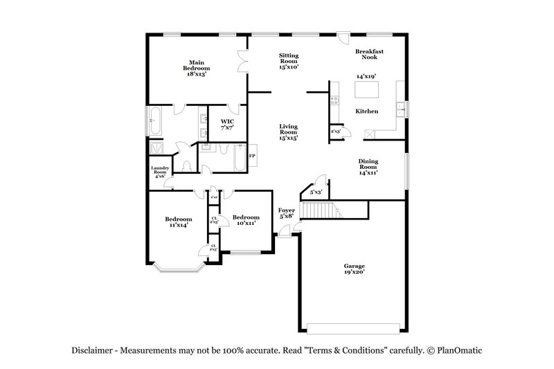 2,685/Mo, 8835 Lake Road Union City, GA 30291 Floor Plan View