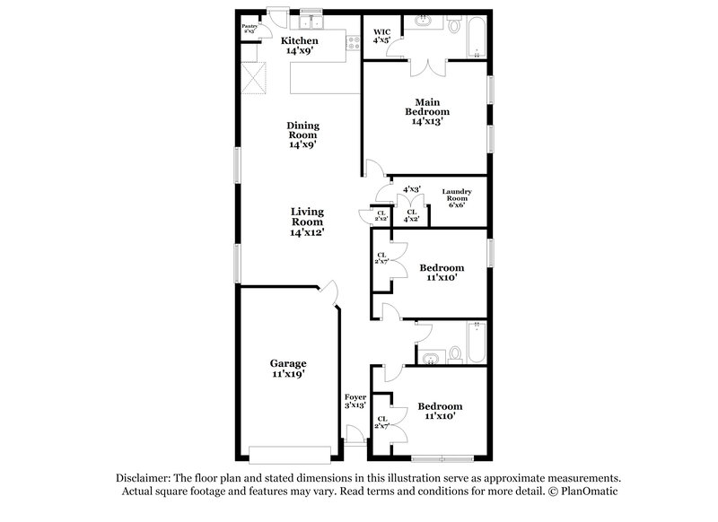 1,725/Mo, 105 Howard Ave Nw Cartersville, GA 30121 Floor Plan View