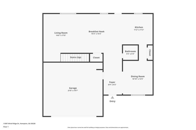 2,260/Mo, 11097 Wind Ridge Dr Hampton, GA 30228 Floor Plan View