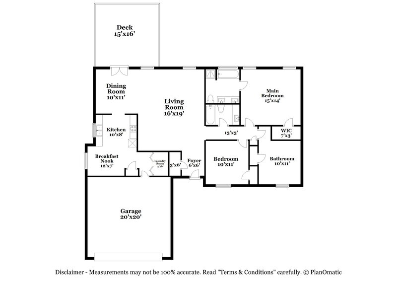 1,645/Mo, 309 Johnny Ln Dallas, GA 30132 Floorplan View