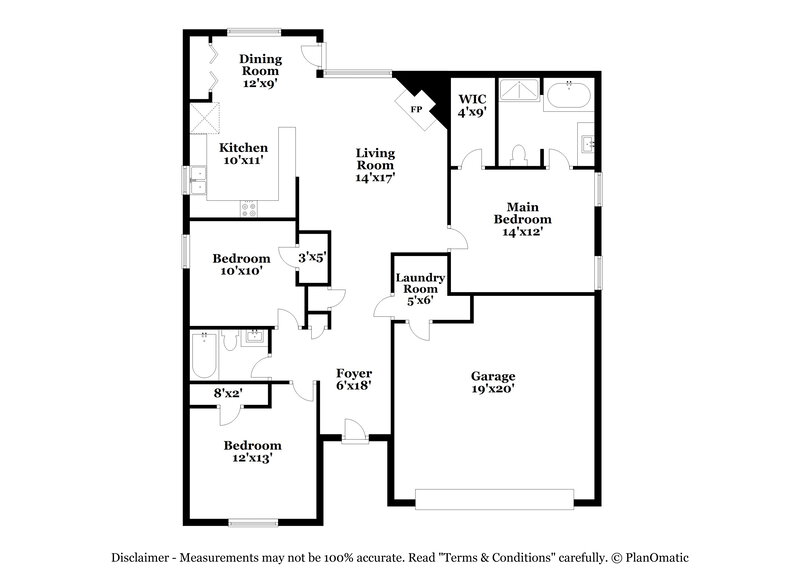 2,520/Mo, 308 Kellys Walk Locust Grove, GA 30248 Floor Plan View