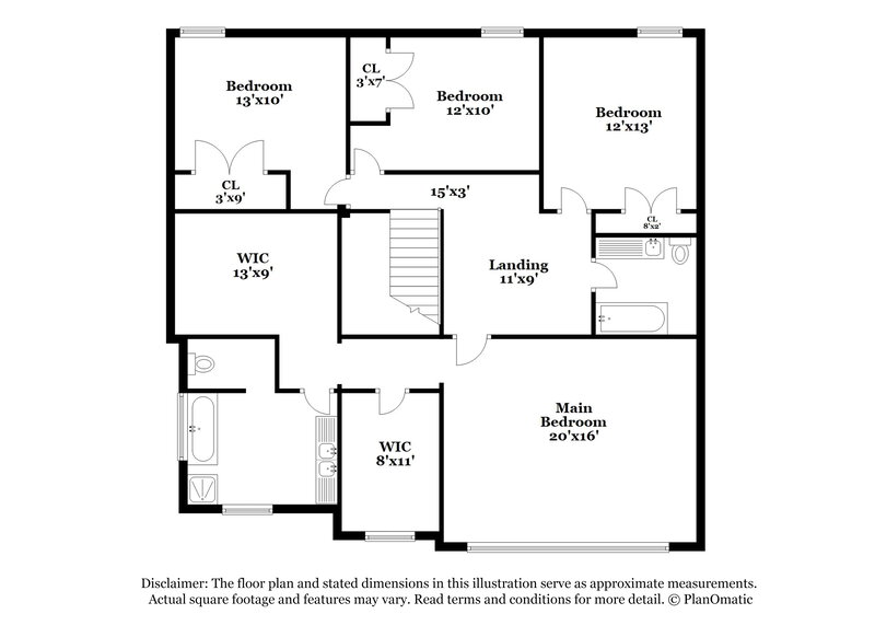 2,610/Mo, 3942 Rosebud Park Dr Snellville, GA 30039 Floorplan View 2