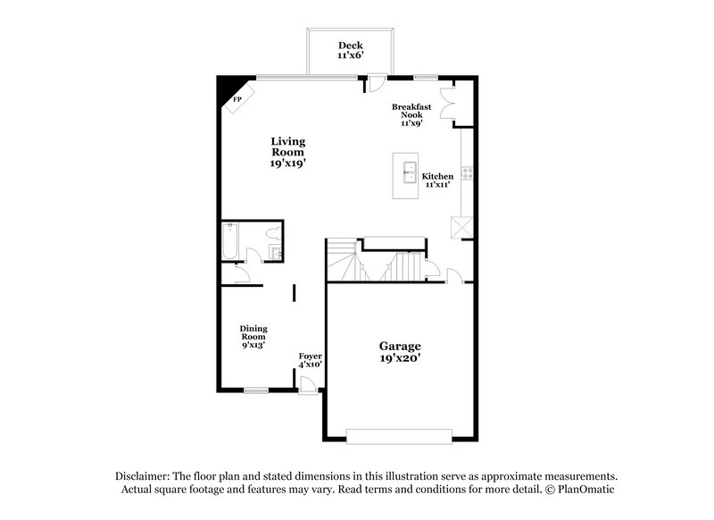 3,310/Mo, 361 Windpher Rdg Hampton, GA 30228 Floorplan View