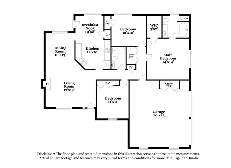 2,160/Mo, 3100 Windwood Trl Lawrenceville, GA 30044 Floor Plan View