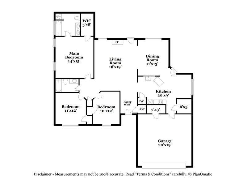 2,050/Mo, 1073 Navaho Trl Monroe, GA 30655 Floor Plan View