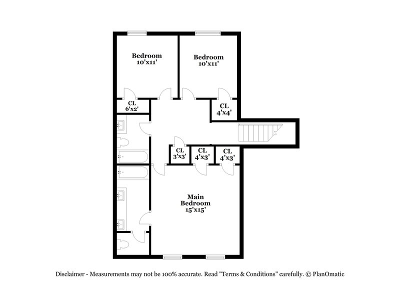 1,865/Mo, 4195 Hidden Meadow Cir Sugar Hill, GA 30518 Floor Plan View 3