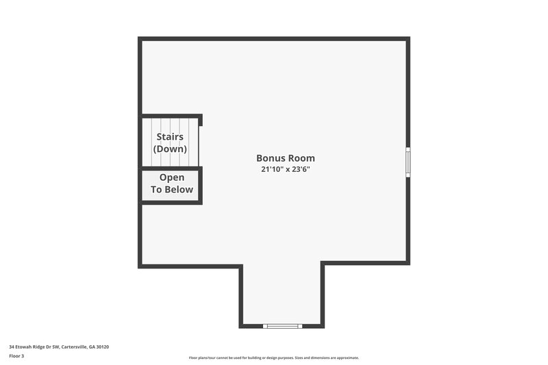 1,940/Mo, 34 Etowah Ridge Dr SW Cartersville, GA 30120 Floorplan View 3
