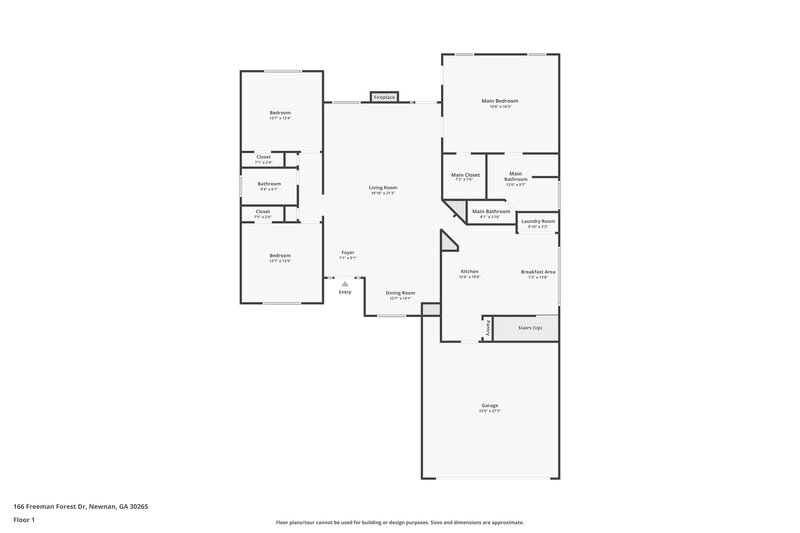 2,265/Mo, 166 Freeman Forest Dr Newnan, GA 30265 Floor Plan View 2