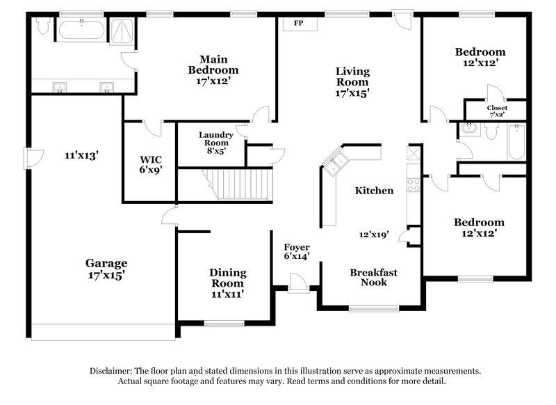 2,180/Mo, 1292 Poison Oak Ct Lawrenceville, GA 30045 Floorplan View