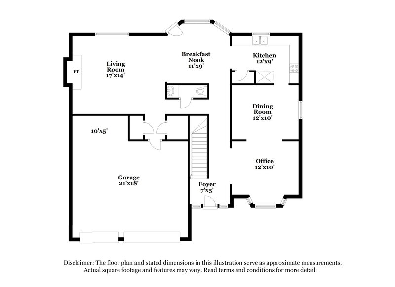1,995/Mo, 7047 Red Maple Ln Lithonia, GA 30058 Floor Plan View