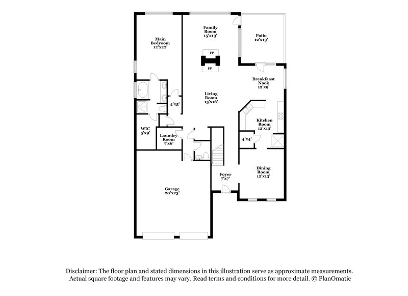 2,260/Mo, 514 Anglewood Trace Stockbridge, GA 30281 Floorplan View