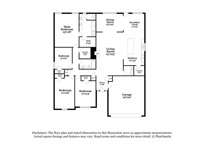 2,460/Mo, 150 Heartland Circle Winder, GA 30680 Floorplan View