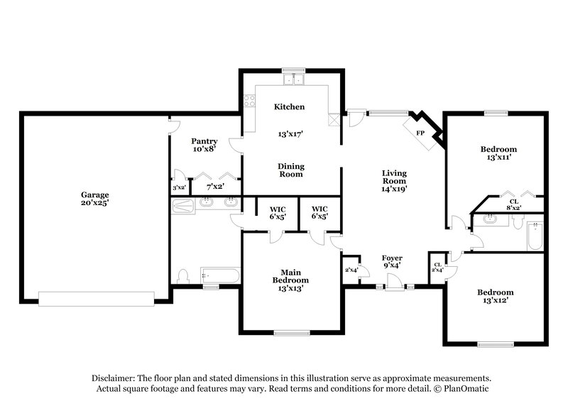 2,520/Mo, 709 Wesley Dr Jackson, GA 30233 Floor Plan View