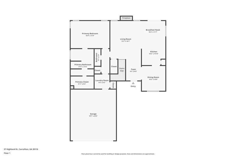 2,260/Mo, 57 Highland Dr Carrollton, GA 30116 Floor Plan View