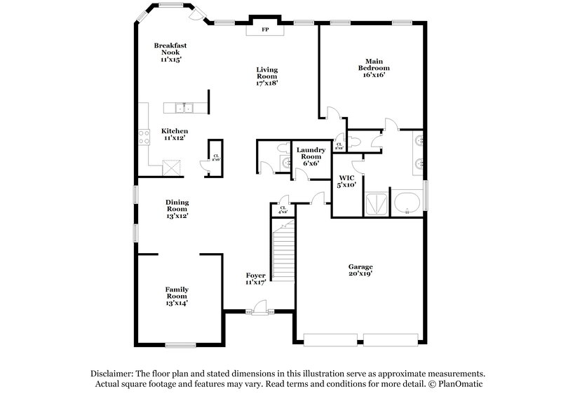 2,470/Mo, 412 Kimberwick Dr Hampton, GA 30228 Floor Plan View