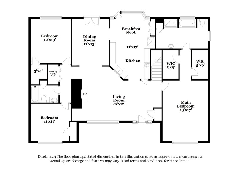 2,120/Mo, 300 Sterling Dr Powder Springs, GA 30127 Floor Plan View