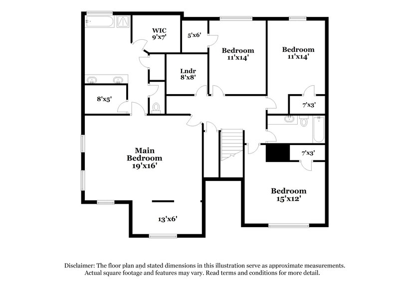 2,665/Mo, 1649 Stone Meadow Rd Lithonia, GA 30058 Floor Plan View 2