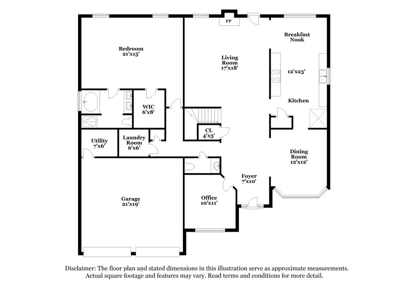 2,475/Mo, 100 Hawken Trl McDonough, GA 30253 Floor Plan View 2