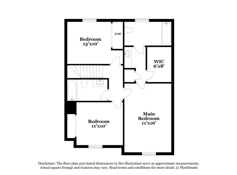 1,785/Mo, 6047 Twin Creeks Ct Riverdale, GA 30296 Floor Plan View 2