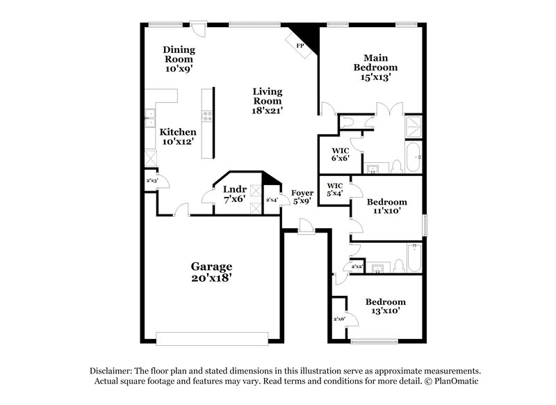 1,960/Mo, 5855 Meadowfield Trce Flowery Branch, GA 30542 Floor Plan View