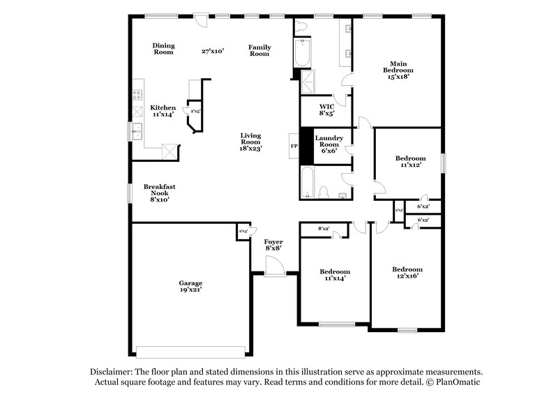 2,095/Mo, 297 Ambassador Cir Winder, GA 30680 Floor Plan View