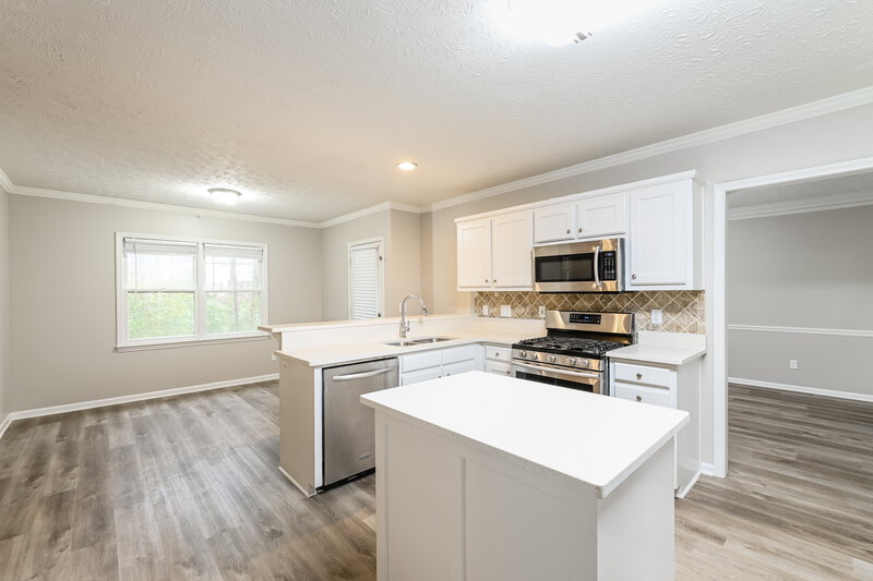 2,865/Mo, 1071 Cedar Bluff Trl SW Lilburn, GA 30047 Kitchen View 2