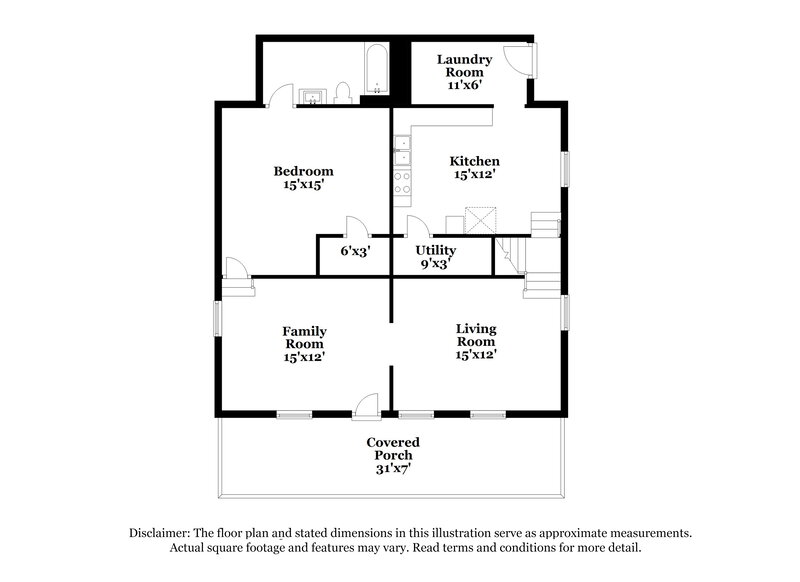 2,350/Mo, 1175 McDaniel St SW Atlanta, GA 30310 Floorplan View