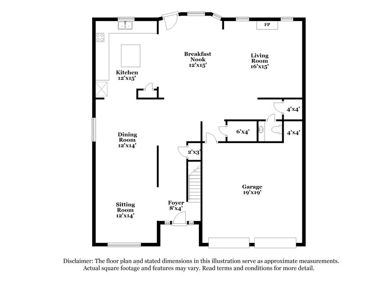 2,520/Mo, 128 Cleburne Pl Acworth, GA 30101 Floor Plan View