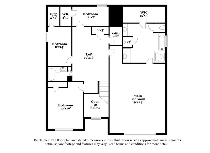 2,520/Mo, 128 Cleburne Pl Acworth, GA 30101 Floor Plan View 2
