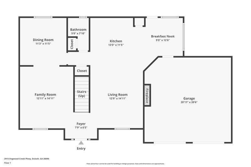 3,960/Mo, 2915 Dogwood Creek Pkwy Duluth, GA 30096 Floor Plan View