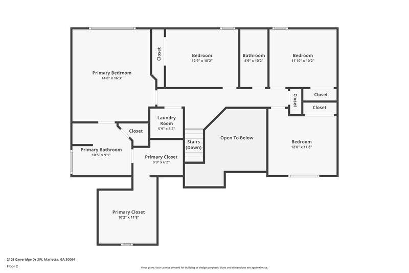2,985/Mo, 2105 Caneridge Dr SW Marietta, GA 30064 Floor Plan View 2
