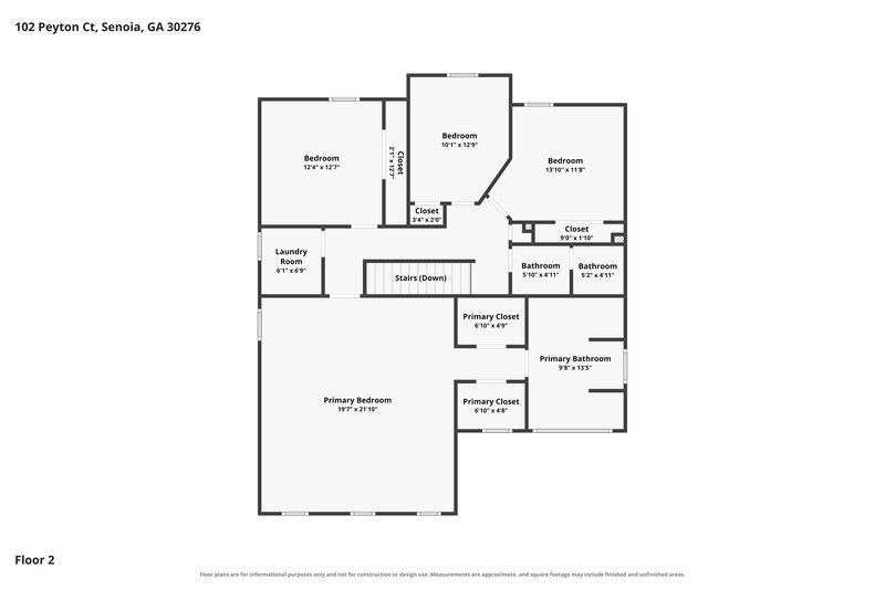 2,560/Mo, 102 Peyton Ct Senoia, GA 30276 Floor Plan View 2