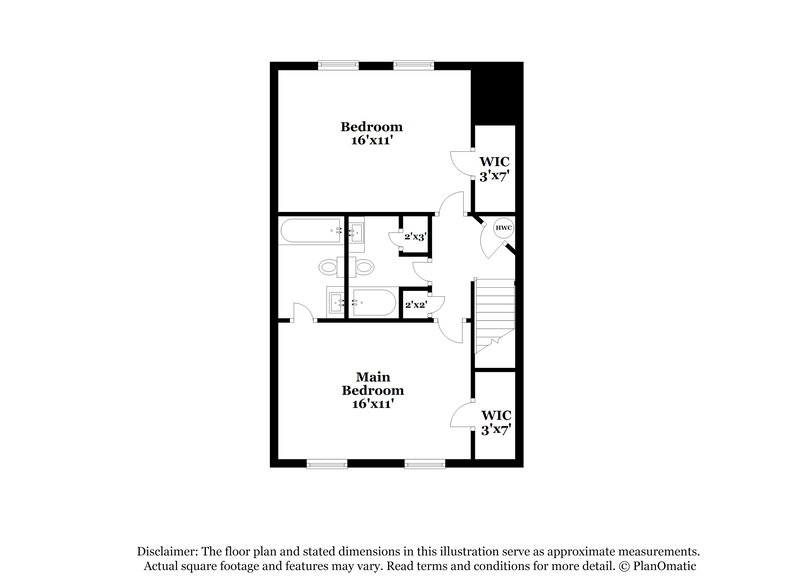 1,700/Mo, 5644 Executive Way Norcross, GA 30071 Floor Plan View