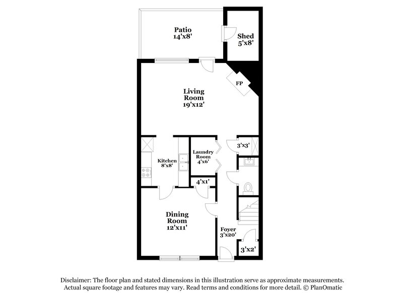 1,700/Mo, 5644 Executive Way Norcross, GA 30071 Floor Plan View 2