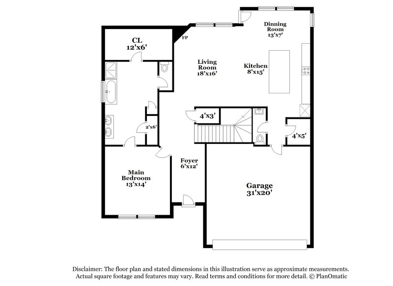 2,150/Mo, 371 Stable View Loop Dallas, GA 30132 Floor Plan View