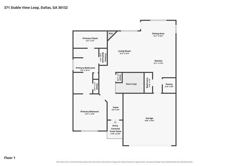 1,965/Mo, 371 Stable View Loop Dallas, GA 30132 Floor Plan View