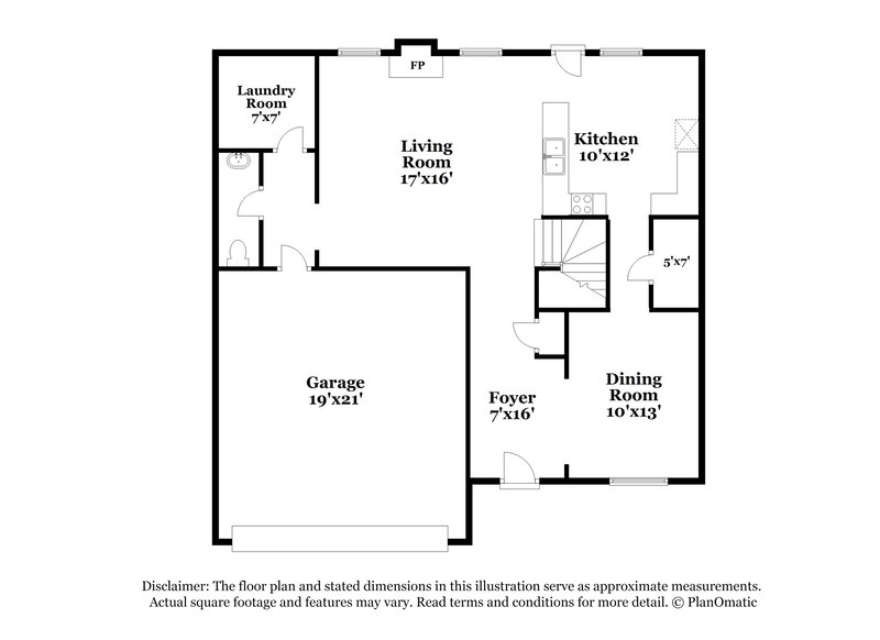 2,180/Mo, 224 Forrest Ln Palmetto, GA 30268 Floorplan View