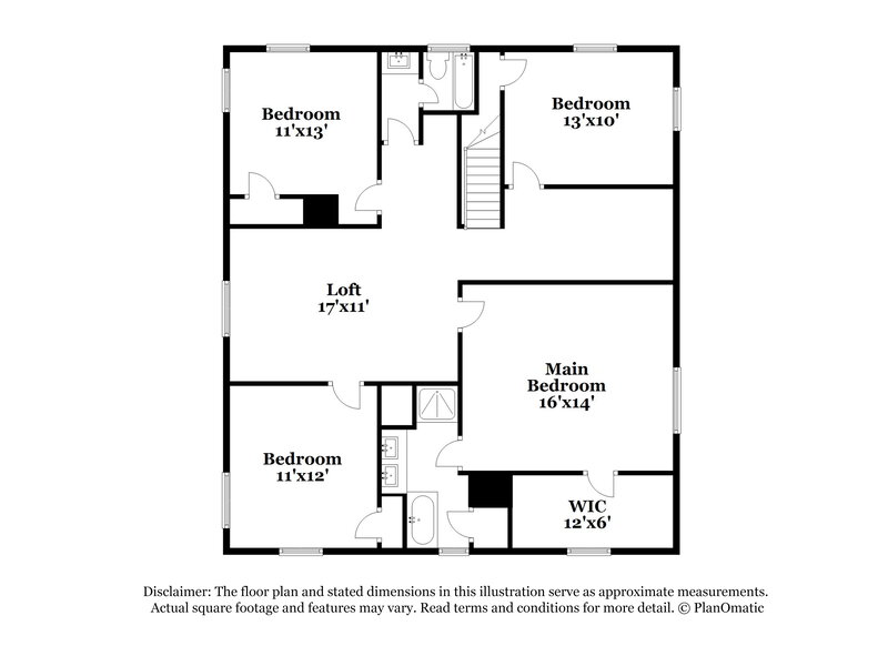 2,180/Mo, 224 Forrest Ln Palmetto, GA 30268 Floorplan View 2