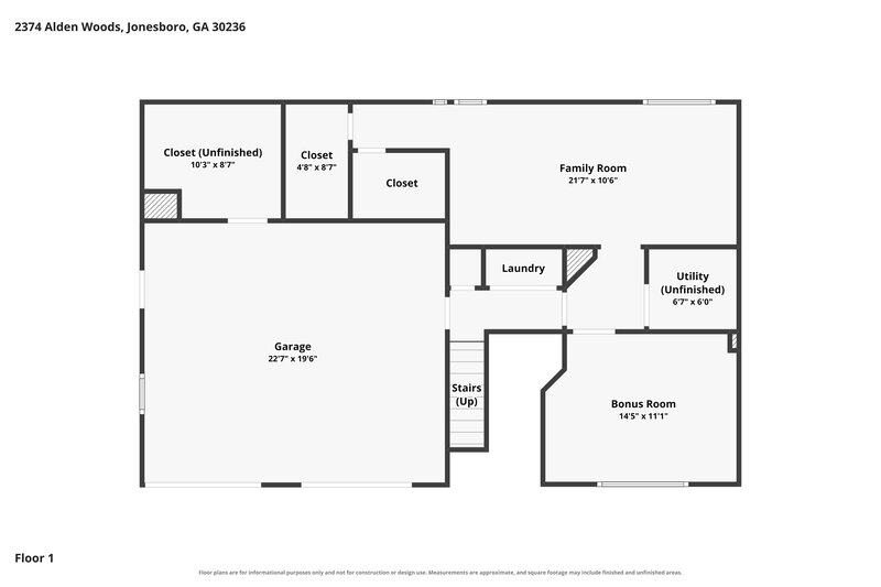 2,620/Mo, 2374 Alden Woods Jonesboro, GA 30236 Floor Plan View 2