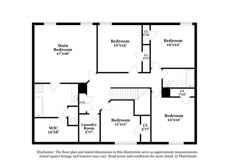2,510/Mo, 4047 Clay Ct SE Conyers, GA 30013 Floorplan View 2