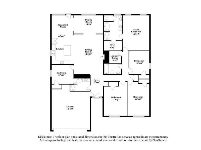 3,540/Mo, 74 Heartland Cir Winder, GA 30680 Floor Plan View