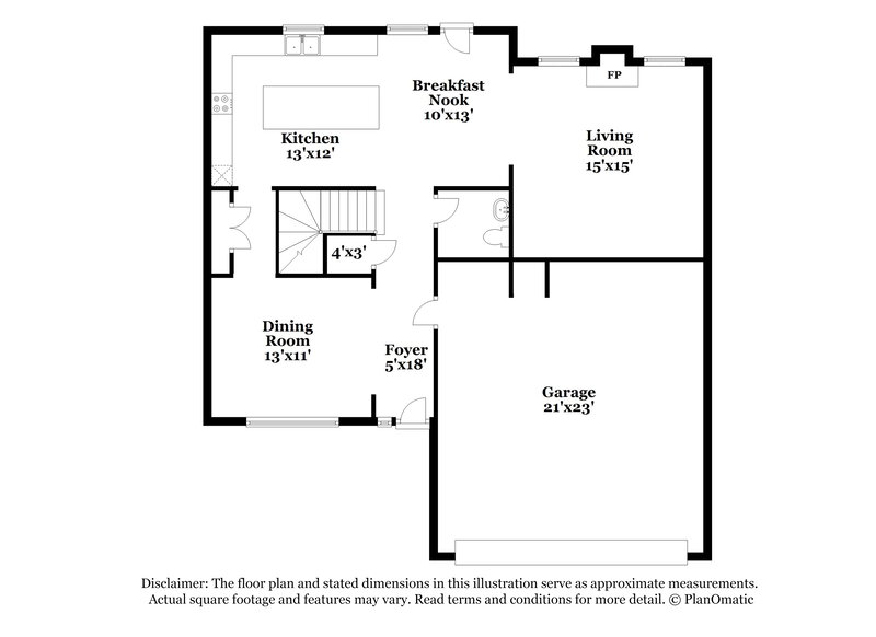 2,450/Mo, 677 Rockingham Dr Lithia Springs, GA 30122 Floor Plan View