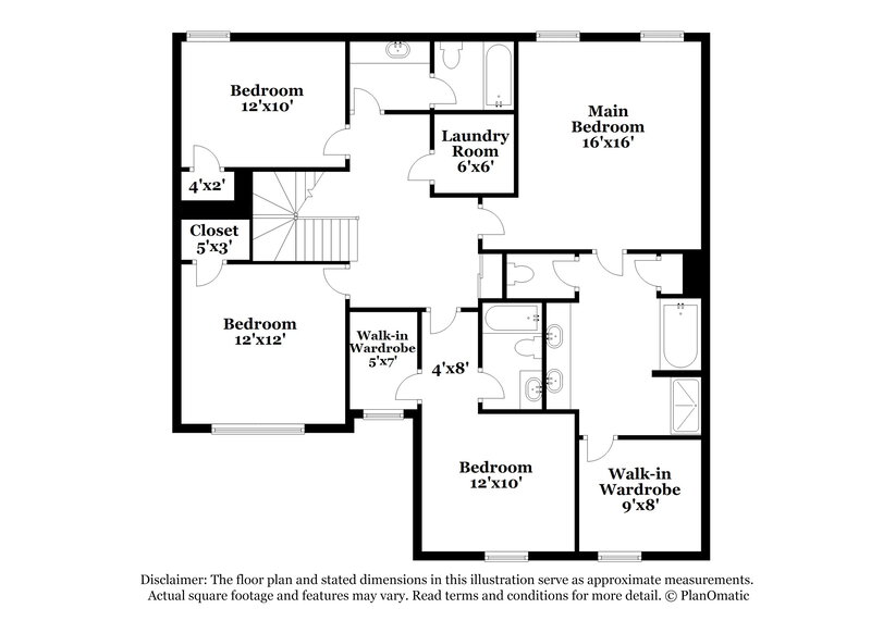 2,450/Mo, 677 Rockingham Dr Lithia Springs, GA 30122 Floor Plan View 2