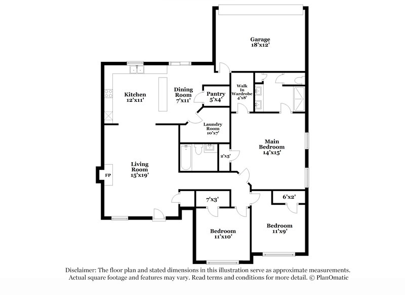 2,100/Mo, 2035 Summerglen Trl Braselton, GA 30517 Floor Plan View