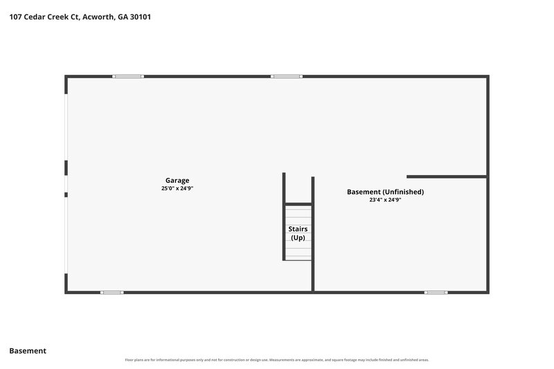 2,165/Mo, 107 Cedar Creek Ct Acworth, GA 30101 Floorplan View